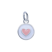 Mini Heart Shaped Silver Charms CH-319-A